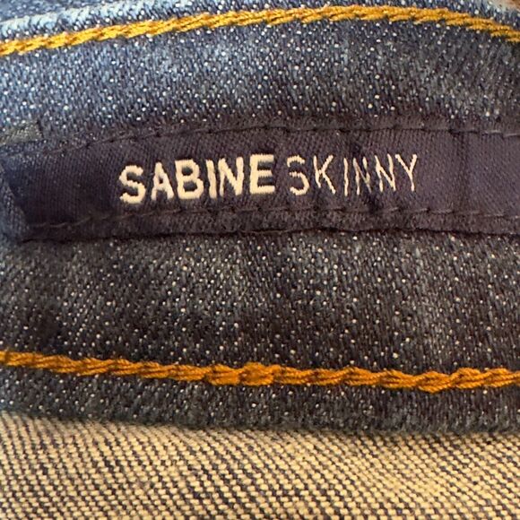 Mia & Moss Jeans Womens‎ Size 6 / 28 Sabine Skinny Denim Distressed Whiskering - Picture 11 of 13